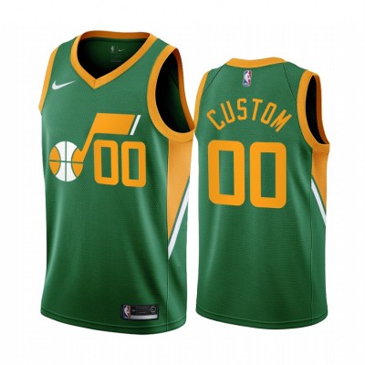 Utah Jazz Personalized Green NBA Swingman 2020 21 Earned Edition Jersey